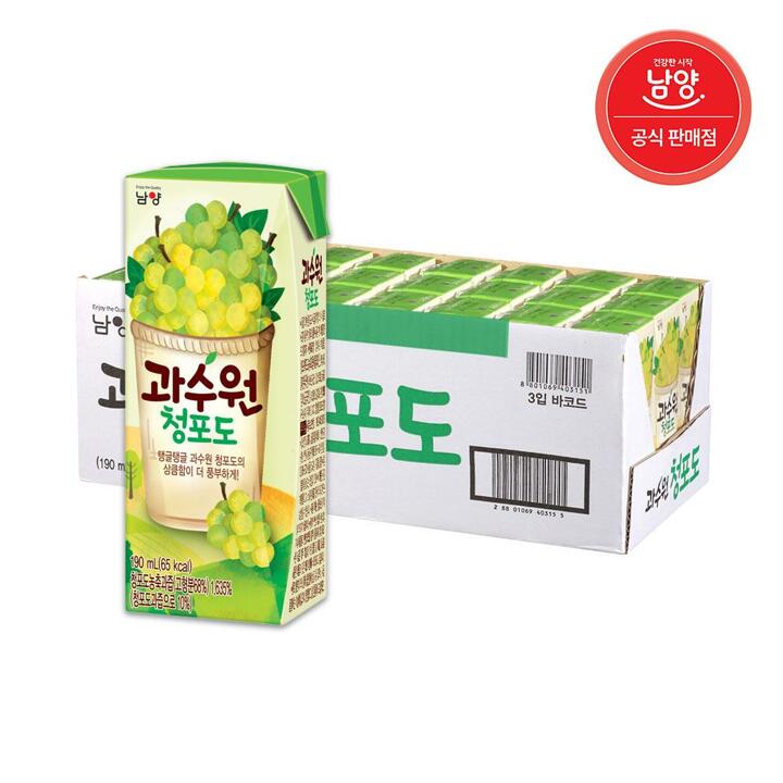 과수원 청포도 190ml X 24팩
