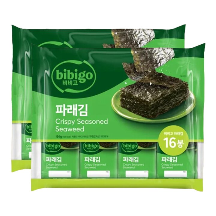 CJ 비비고 파래김 (4gx16ea) x2개