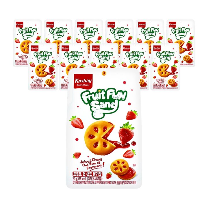 프루트펀샌드 딸기맛 70g x 12개