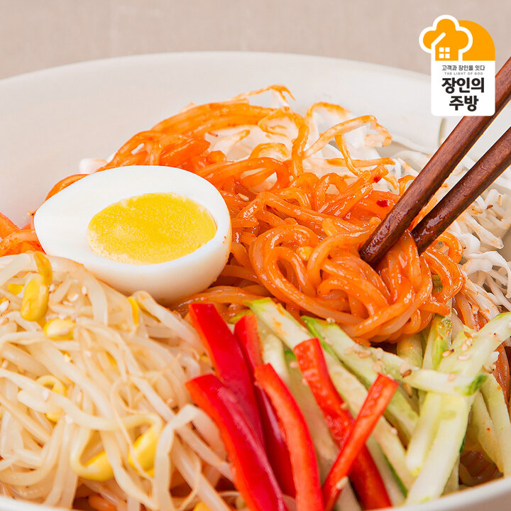 [G][양동규장인]새콤달콤 쫄깃한 쫄면 6인분(면200g 6봉+소스50g 6봉)