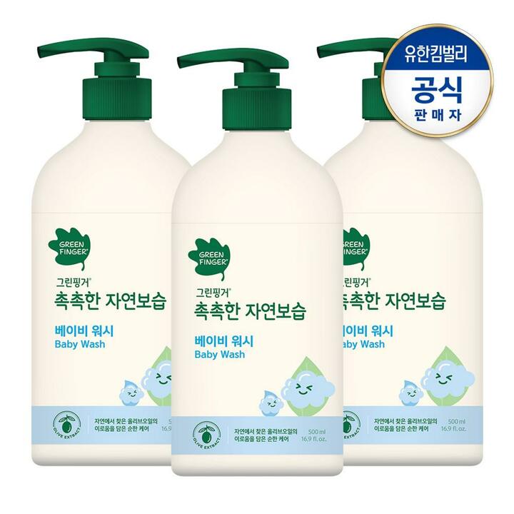 그린핑거 대용량 촉촉한 워시500mlX3