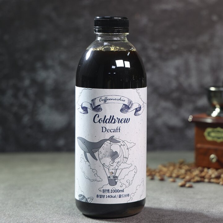 [커피노키오]콜드브루 더치커피 디카페인 원액 1,000ml x 2병