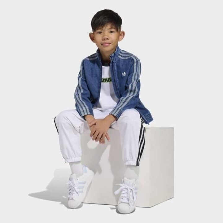 (신세계타임스퀘어점패션관)[adidas kids] (A100-A130) 파이어버드 데님 트랙 탑 (KD5801)