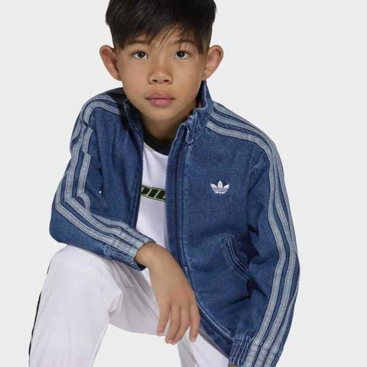 (신세계타임스퀘어점패션관)[adidas kids] (A100-A130) 파이어버드 데님 트랙 탑 (KD5801)