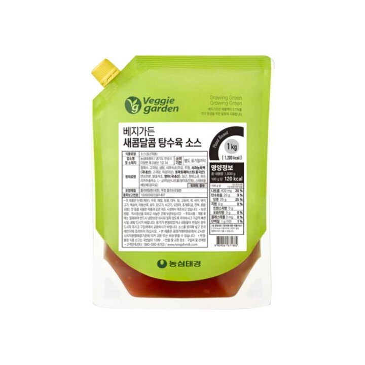 베지가든 탕수육소스 1kg (식물성) 1개