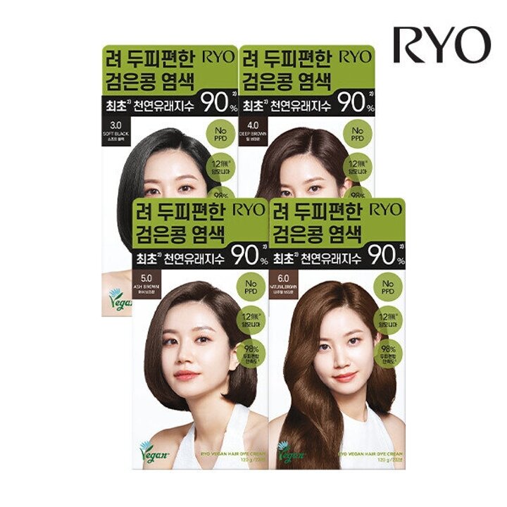 두피편한 검은콩 염색약 120g 2입 (옵션)