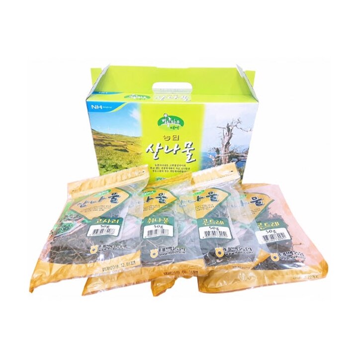 태백농협 한방재료약초-건나물세트2호(곰취50g, 곤드레50g, 고사리50g, 취나물50g)