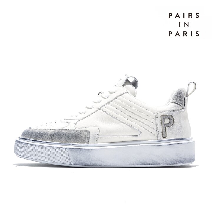 Pairs In Paris 페어스인파리 프리미어 여성 스니커즈 화이트 PPFW22001WH