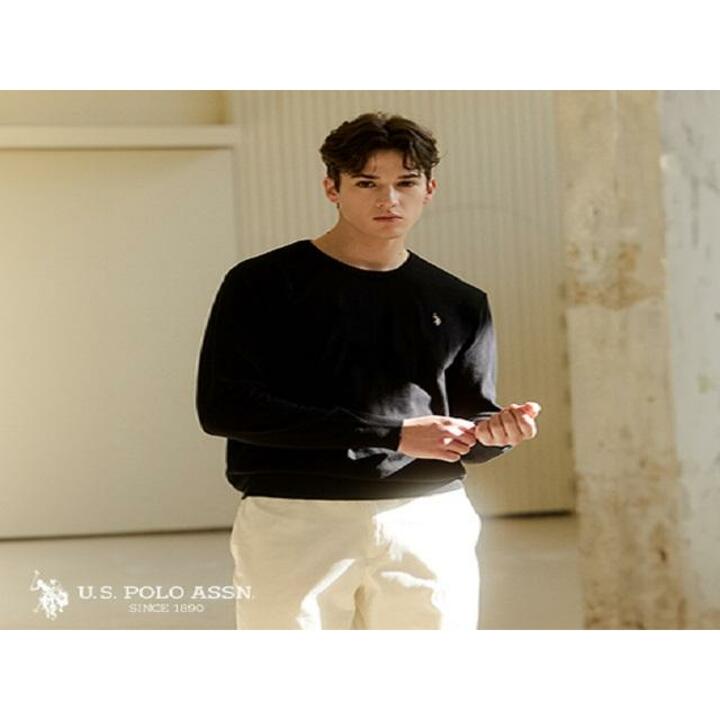 26SS] USPA 남성 긴팔 라운드니트 3종세트(케이블1종+플레인2종)