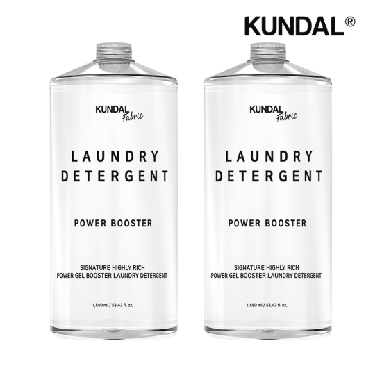 쿤달 시그니처 초고농축 파워 겔 부스터 세탁세제 1580ml x2개