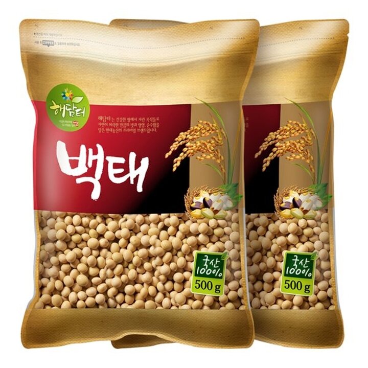 국산 백태 1kg (500gx2봉) 메주콩