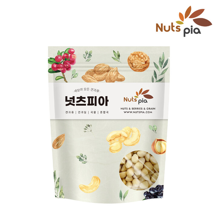 [넛츠피아] 마카다미아 반태 200g