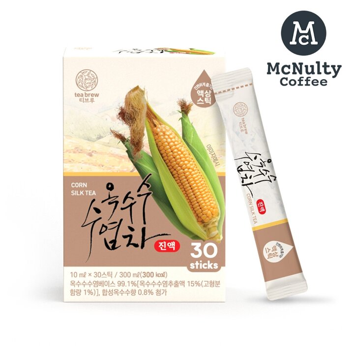맥널티 티브루 옥수수수염차 진액 액상스틱 2박스