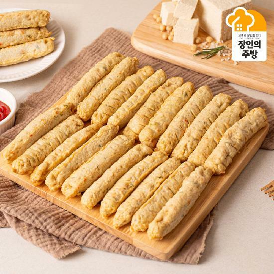 [김삼두장인][NO밀가루 두부25% 연육살93.8% 쌀가루]두부야채어묵바 5개입(150g)X5팩 총 25개