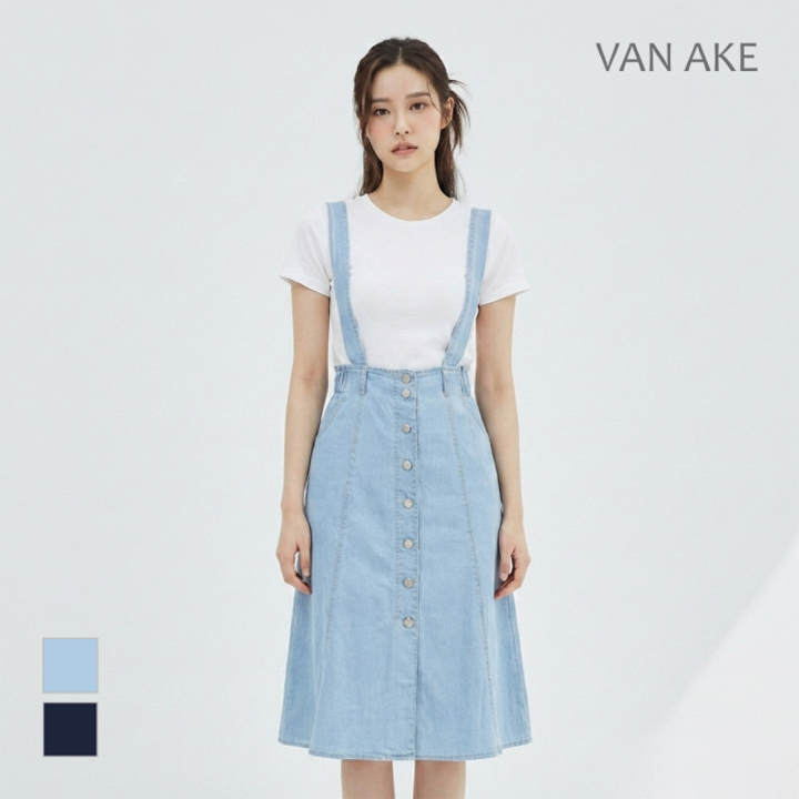 [반에이크] 멜빵데님치마_VB34DOU202Z