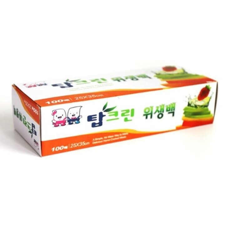 탑크린비닐팩일회용비닐봉투위생팩25x35cm100매