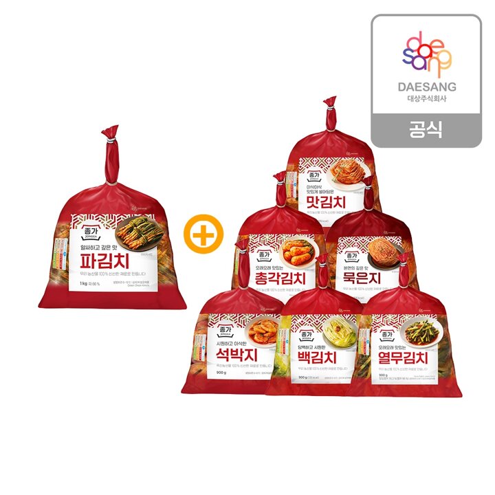 (G) 종가 파김치 1kg+총각 850g 외 골라담기