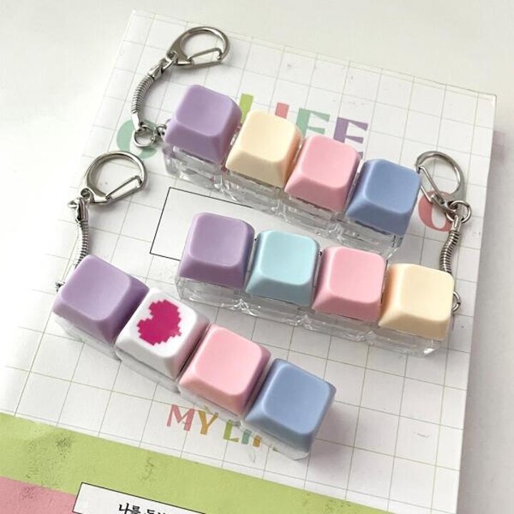 아트박스/커버풀 키보드키링 키캡키링 기계식 청축 딸깍이 열쇠고리