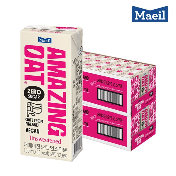 매일 어메이징 오트 언스위트 190ml 48팩/두유/음료/음료수