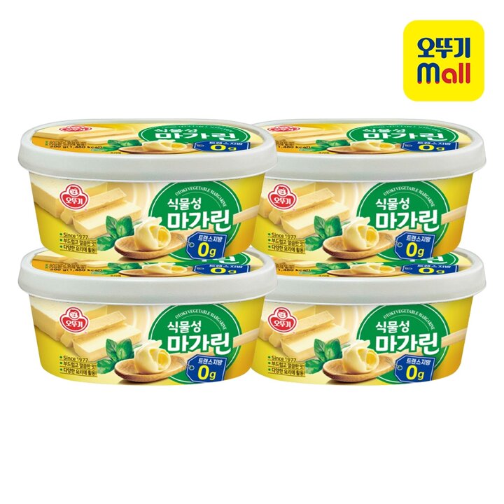 [본사직영] 오뚜기 식물성 마가린 200G 4개