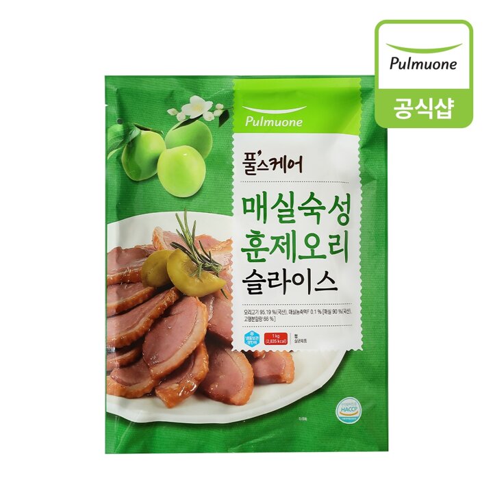 풀무원 매실 숙성 훈제오리 슬라이스 (1kg)