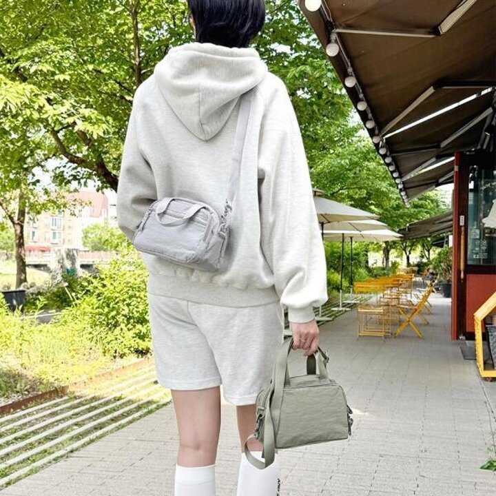 아트박스/신상오픈런 여성 나일론 지퍼 토트백 스트랩 스트릿 패션