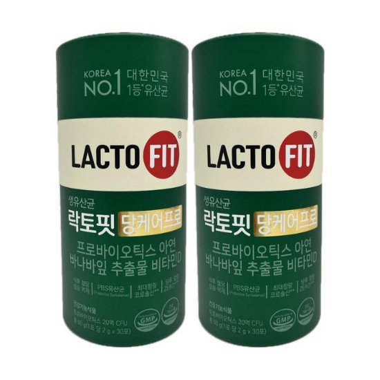 종근당건강 락토핏 당케어프로 생유산균 2g x 30포 x 2박스 -AO-