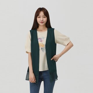 [PAT] 쉬폰 배색 훌 베스트_1J41481