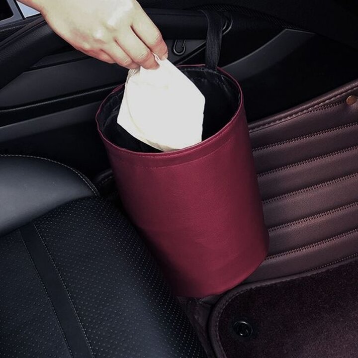 싱글레더 차량용 휴지통 / 휴지통 방수 자동차