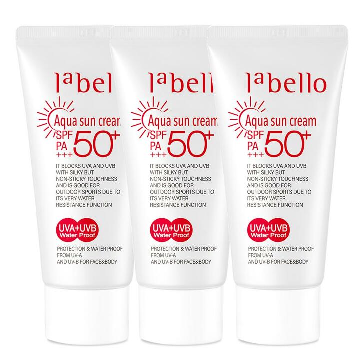아쿠아 워터프루프 썬크림 50ml 3개 SPF50+ PA+++