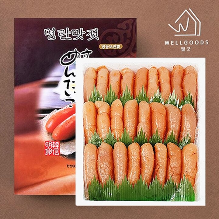 [웰굿] 부산명인 저염숙성 명란젓 상절 선물세트(1kg)