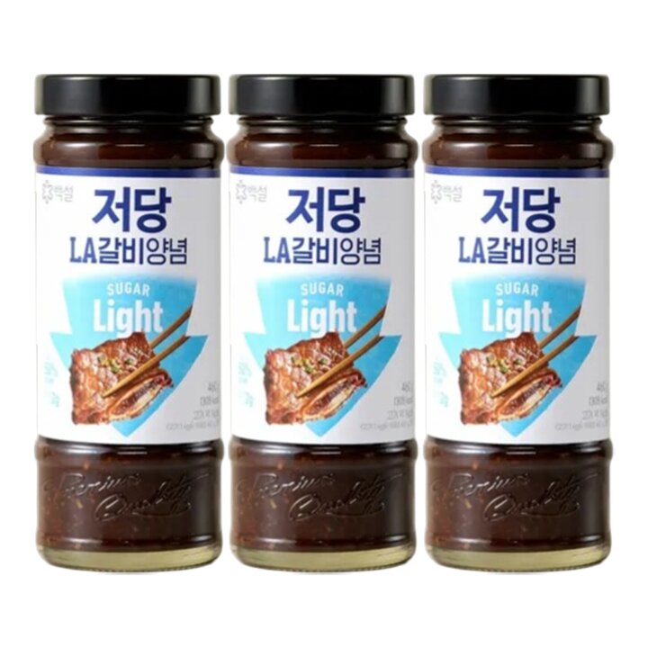 CJ제일제당 백설 저당 LA갈비양념 460g x3개
