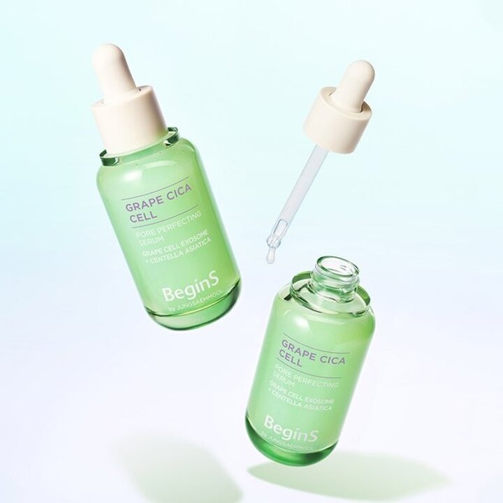 (신세계강남점)비긴스 바이 정샘물 포어 퍼펙팅 세럼 30ml + 포어세럼5ml + 수분선크림체험분 1매