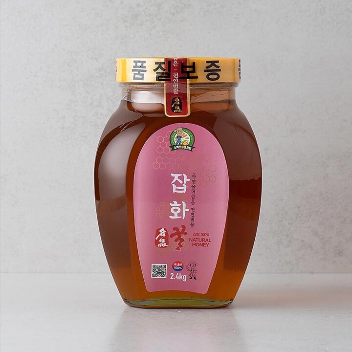 [소백산꿀아저씨]국내산 잡화 벌꿀 2.4kg