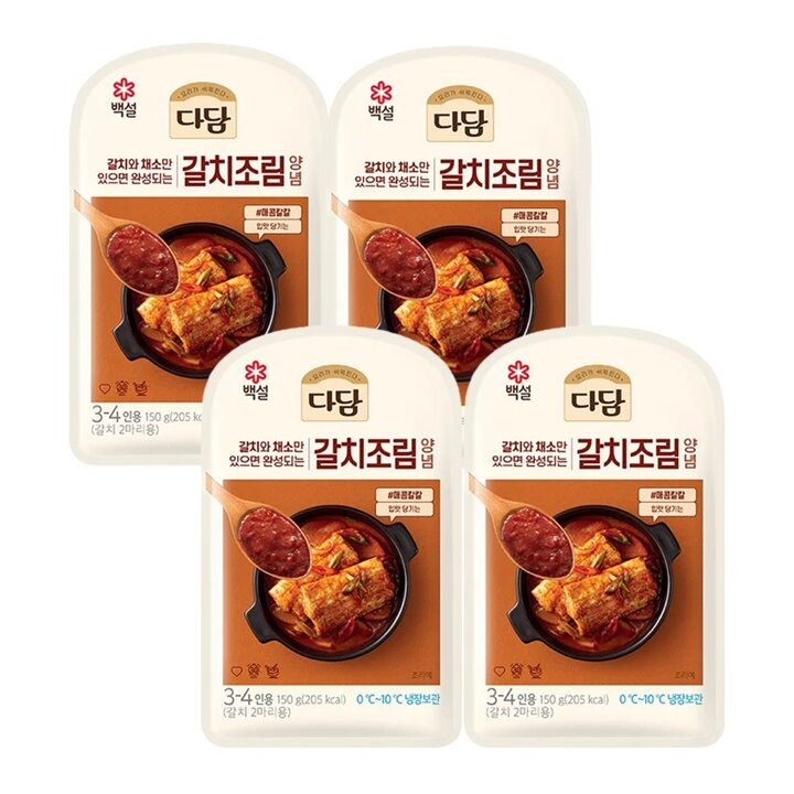 CJ 백설 다담 갈치조림양념150g x4개