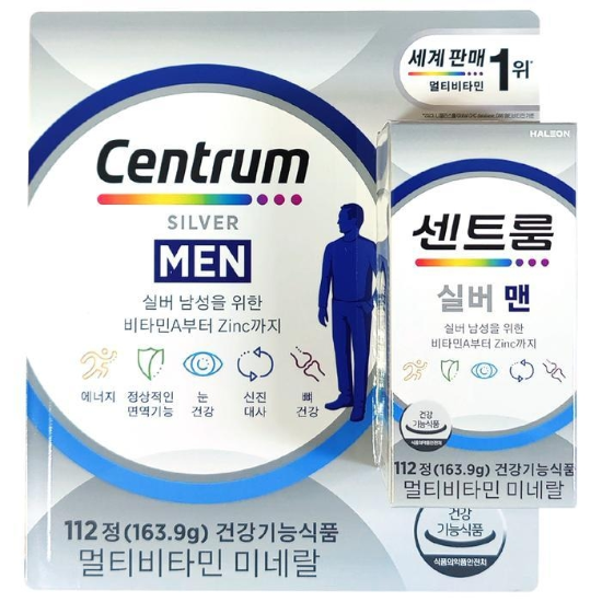 34702048-센트룸 멀티비타민 실버 포 맨 112정 x 6개