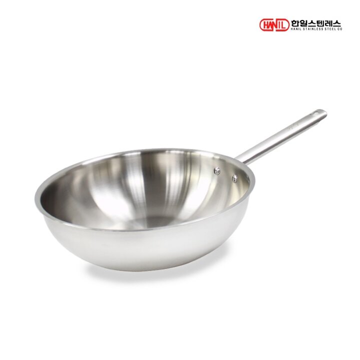 한일스텐레스 제피로스 통5중 인덕션가능 스텐궁중팬 24cm