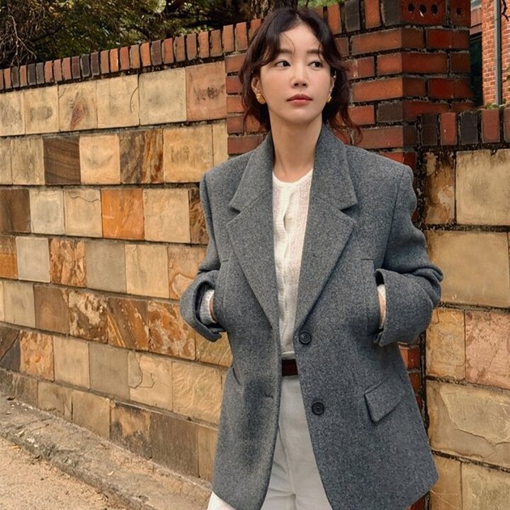 (대구신세계)[정채연/기은세/이시안 착용]클래식 울 캐시미어 자켓 NEW5XJA22 1F