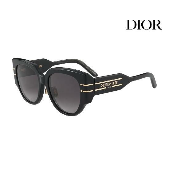 (주)리노아이엔티 디올 명품 선글라스 DIORSIGNATURE R2F 10A1 라운드 뿔테 자외선차단 여자