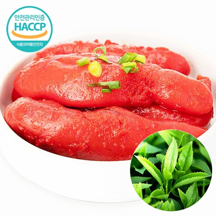 [웰굿]HACCP 전북 프리미엄 녹차 품은 명란젓(특) 200g