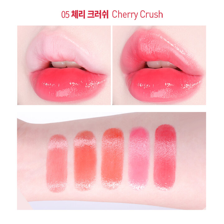 [1+1] 맥퀸뉴욕 글로우 멜팅 립스틱 /컬러 립글로스 누드 코랄 5컬러 3.5g