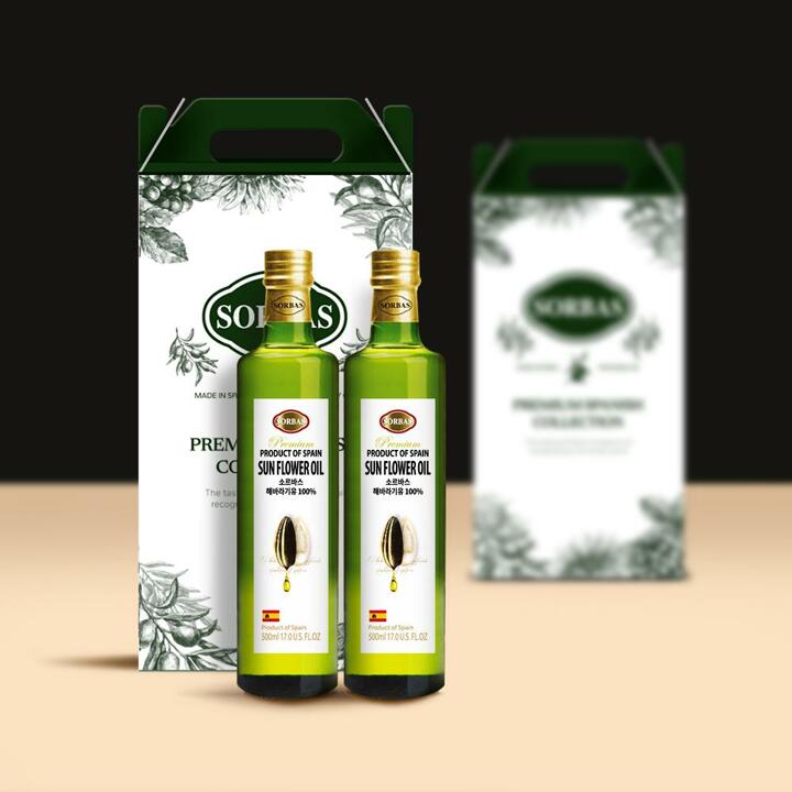 소르바스 해바라기유 500ml 2병 오일선물세트