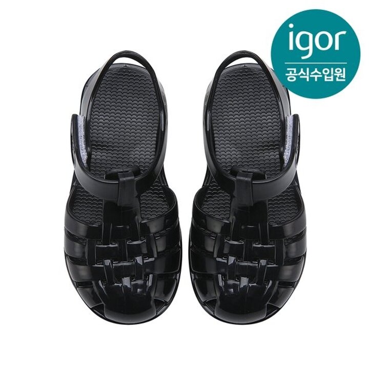 (신세계하남점)[IGOR] 이고르 클라시카 젤리슈즈 글로스 블랙 여아,남아 젤리슈즈 by 트래드후스