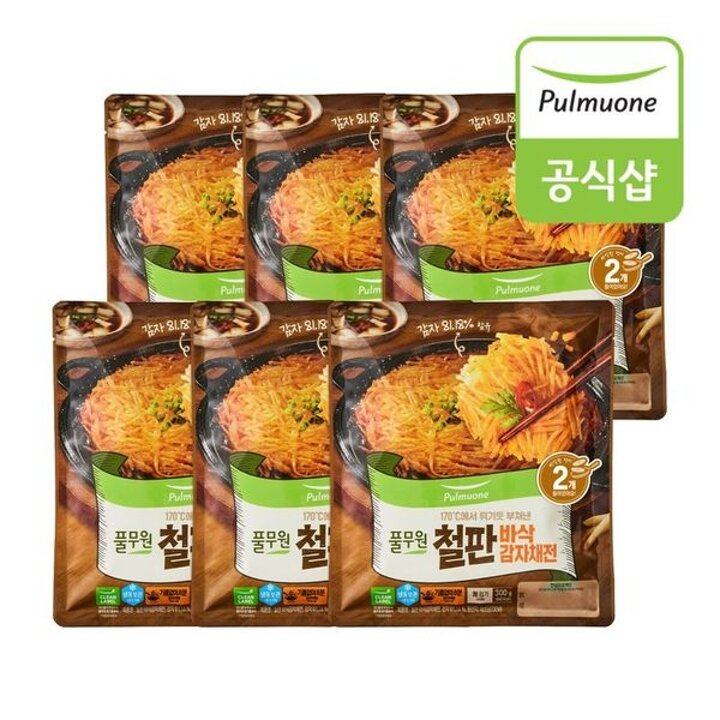 풀무원 철판 바삭감자채전(150g x 2입) x 6봉[35024782]