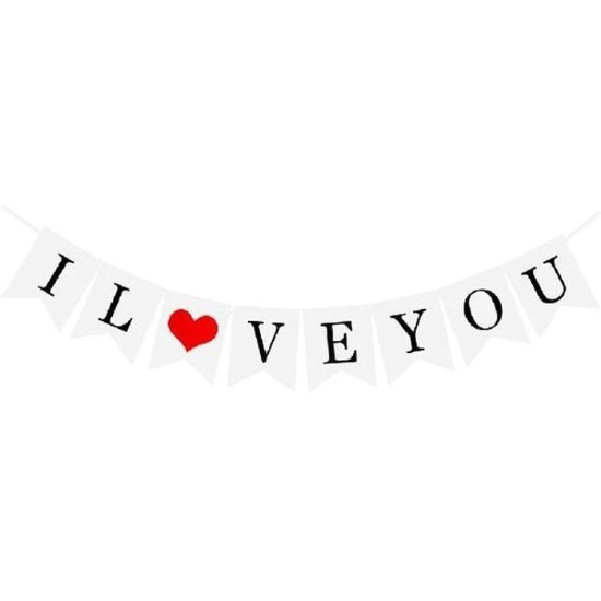 (주)셀러허브 52904217-I 로 LOVE YOU 가랜드-아이러브유 종이가랜