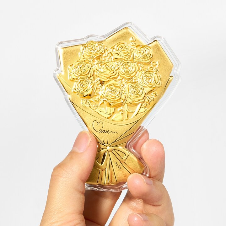 [한국금다이아몬드] 순금 선물 꽃다발 골드바 24K 0.2G