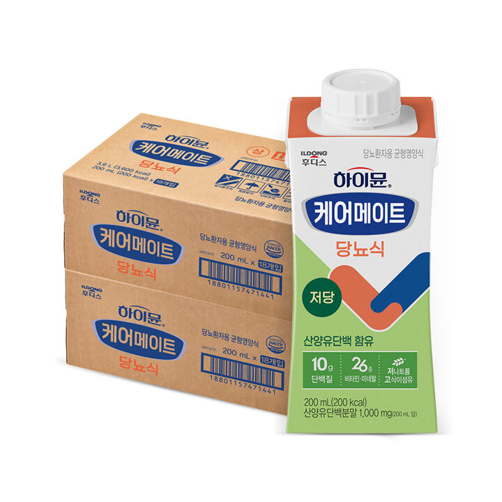 [S] NEW 하이뮨 케어메이트 당뇨식 200ml 18입 2박스
