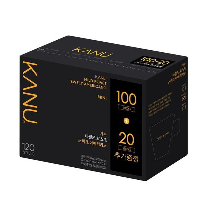 카누미니마일드스위트100T+20T아메리카노원두커피