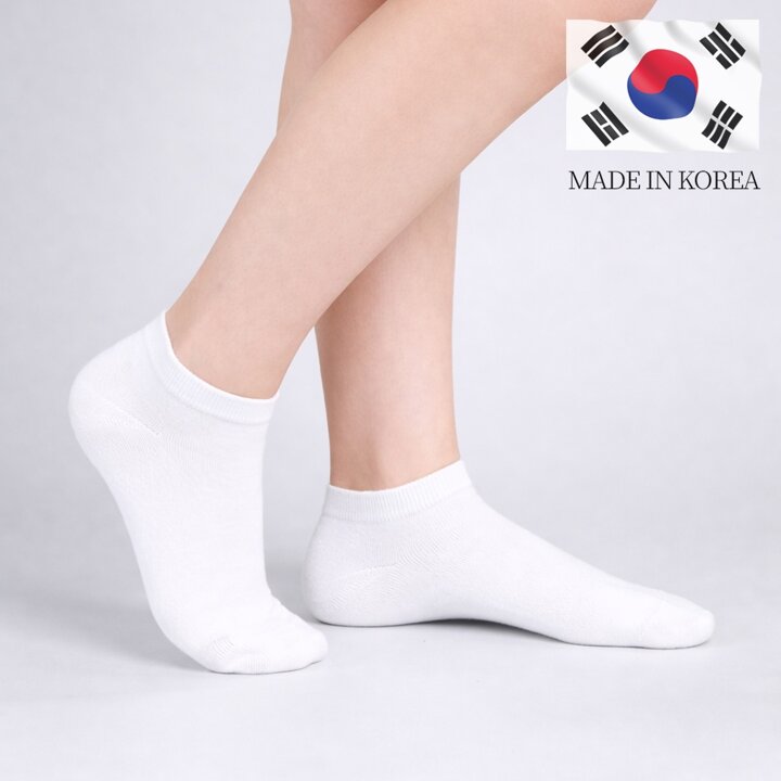 기본 무지 발목양말 10켤레 남여공용 학생 스니커즈 면양말 국내생산