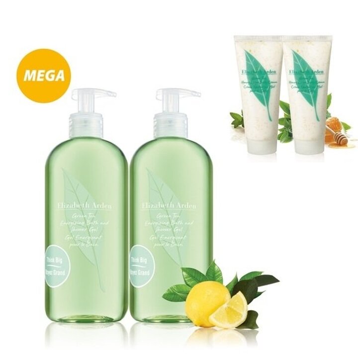 (신세계의정부점)[1+1]그린티 샤워젤 메가 사이즈(500ml) 1+1 스페셜세트(+그린티 바디크림 200ml 추가증정)